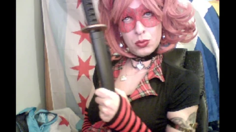 schoolgirl CD cums & licks it VikkiCD16