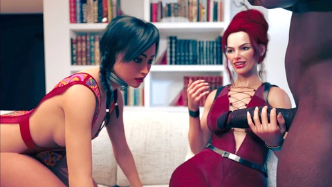 中出群交, 与陌生人做爱