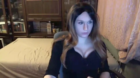 ts toying with faux-cock